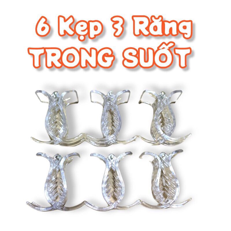 Kẹp tóc càng cua nữ 3răng-5 răng nhiều màu