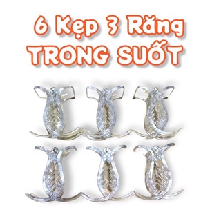 sét 12 kẹp tóc càng cua 3 răng-5 răng