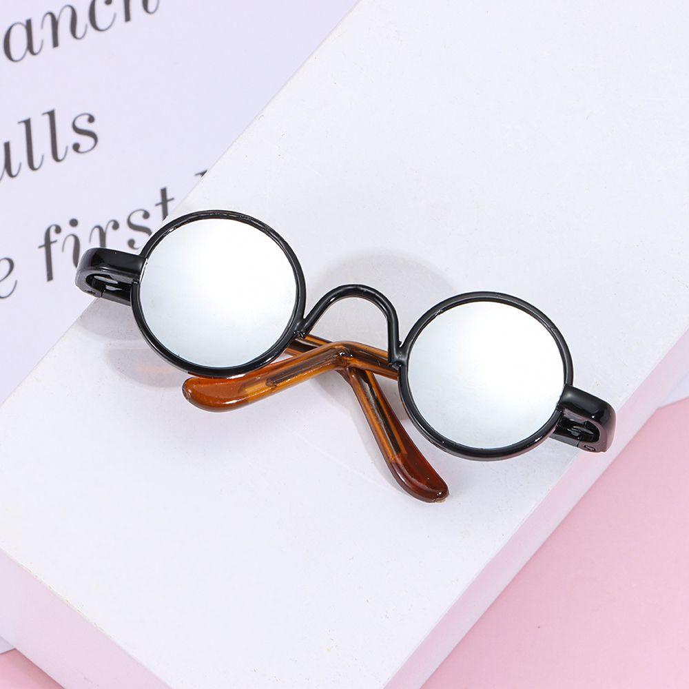 Mắt Kính Gọng Tròn Mini Bằng Vải Bông Dễ Thương Thời Trang Cho Búp Bê
