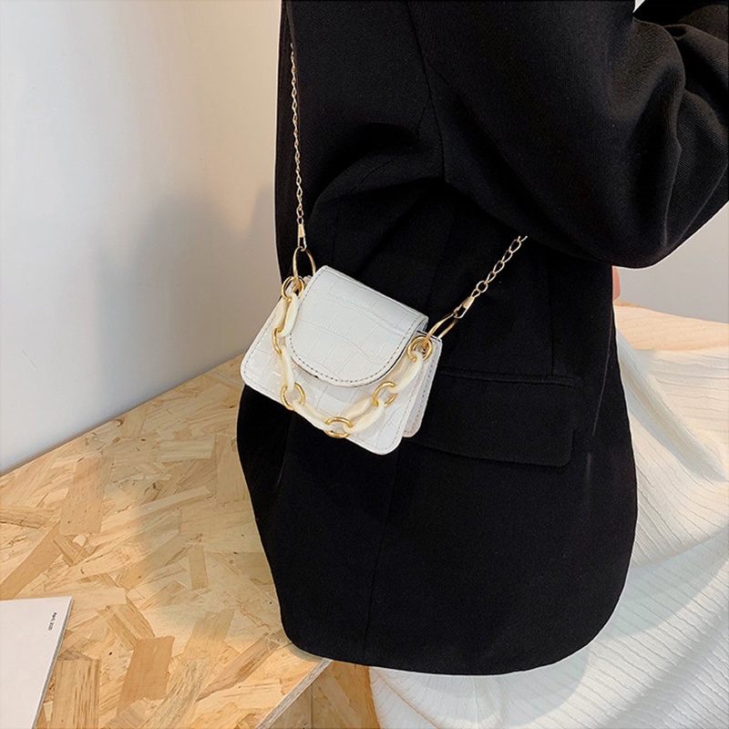 Túi đeo chéo mini IELGY phong cách cổ điển thời trang tùy chọn màu sắc cho nữ