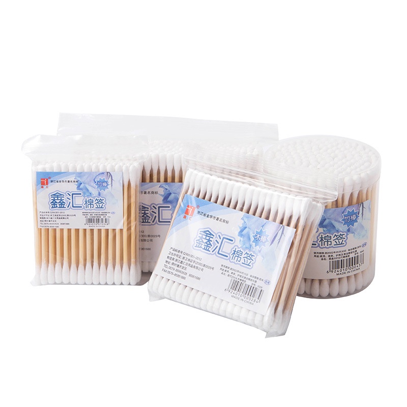 Tăm Bông Ngoáy Tai Túi 150 Que Thân Gỗ [Thân Thiện Với Môi Trường]