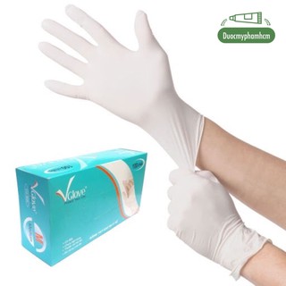 Găng tay y tế có bột 24cm vglove 5.0g