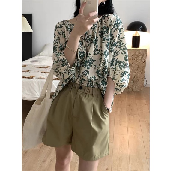 Áo Thun Nữ Ngắn Tay Cổ Tròn Thời Trang Hàn