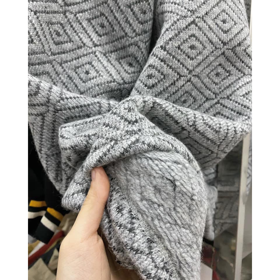 Áo len cổ lọ quả trám,áo len nữ form oversize dáng rộng tay phồng sẵn hàng/ảnh thật | BigBuy360 - bigbuy360.vn