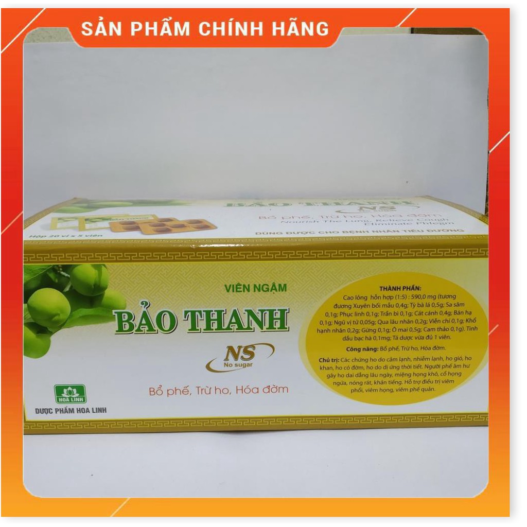 Viên ngậm BẢO THANH không đường