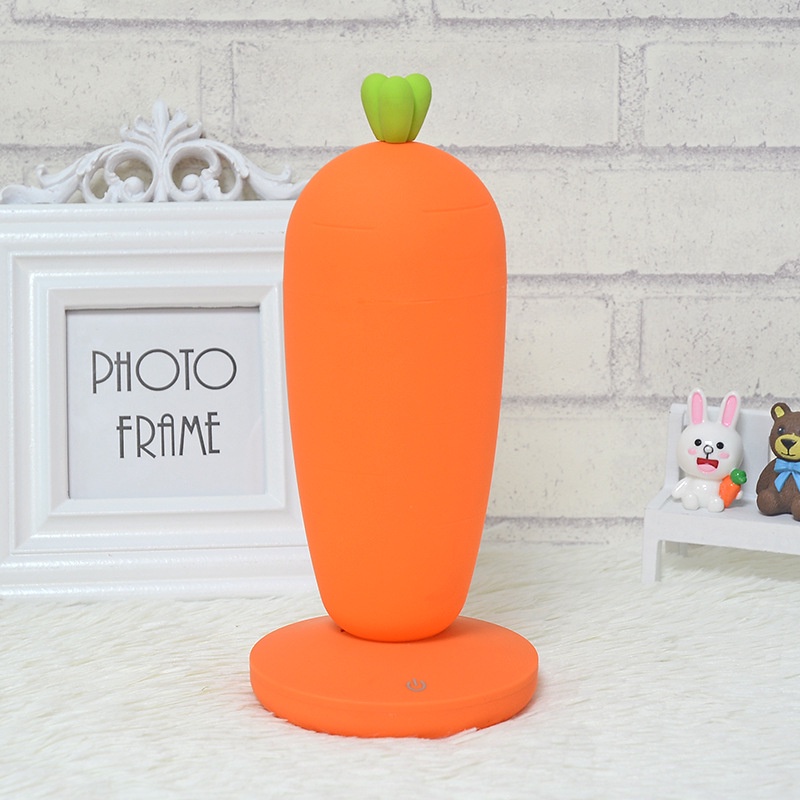 Đèn ngủ cà rốt có đế dễ thương - Decor phòng ngủ - Quà tặng dễ thương