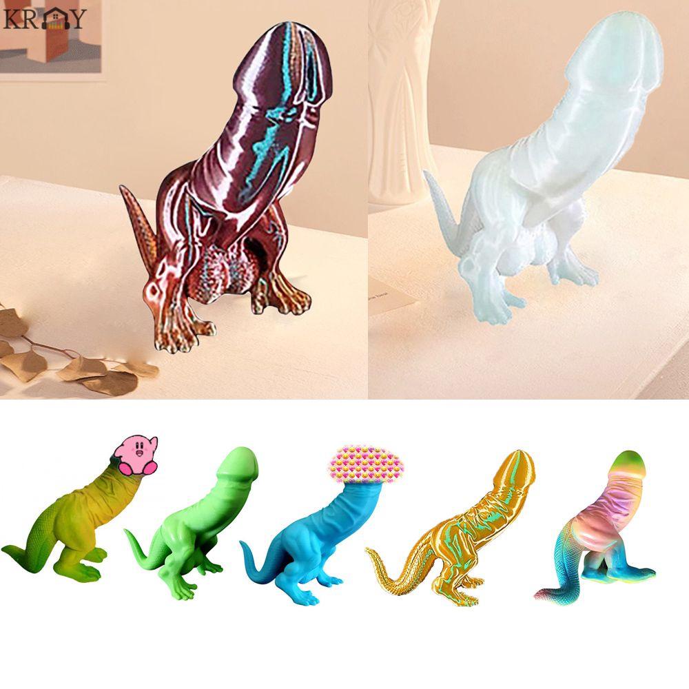 Tượng Tắc Kè Hoa Bằng Nhựa Resin Vui Nhộn Trang Trí Nội Thất