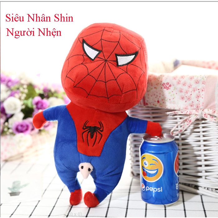 Thú bông bằng bông cao cấp lông mềm mịn Bộ tứ siêu nhân Shin ngộ nghĩnh 35cm thú nhồi bông