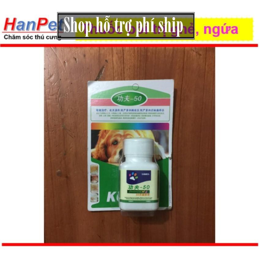 Hỗ trợ Ship- Thuốc bôi đặc trị ghẻ, ngứa, viêm da trên chó mèo (hanpet 396)