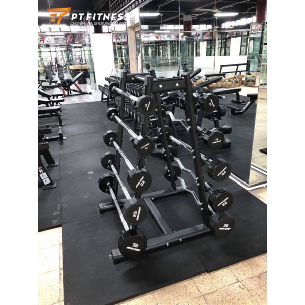 Tạ Liền Đòn Tạ Xoắn, Tạ Thẳng 10KG, 15KG Thương Hiệu Iron Grip IR4212, Tạ Zig Zag