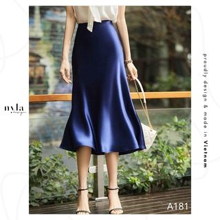 Chân váy lụa thiết kế A181 by Nyla