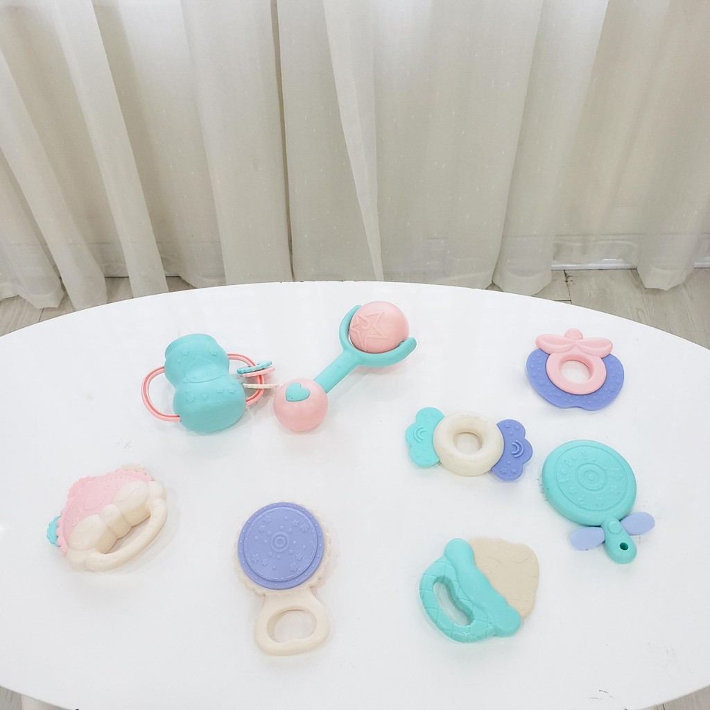 [Haobaby Shop] Bộ đồ chơi ngậm nướu, gặm nứu  UMOO 8 món/ 5 món chính hãng cho bé