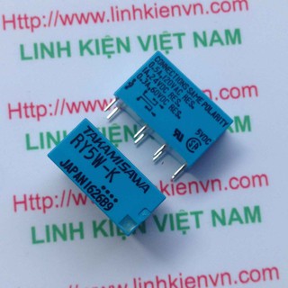 Relay 5V 0.5A-120VAC / Relay TAKAMISAWA RY5W-K / Relay 5V RY5W-K - G3H6