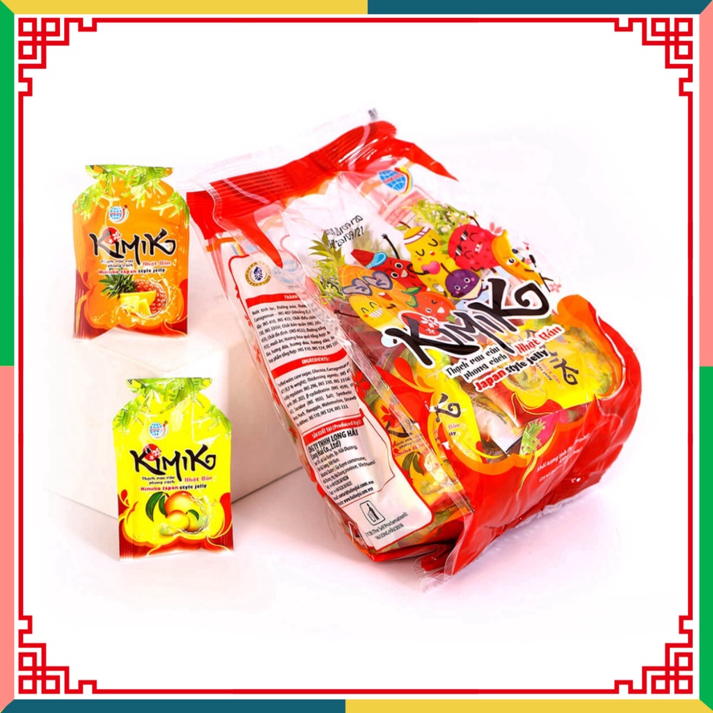 Thạch rau câu Long Hải phong thái Japan KIMIKO túi 450 g