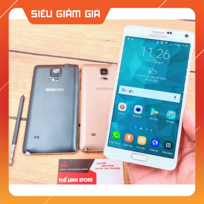 New Chính hãng Điện thoại Samsung Galaxy Note 4 bản Mỹ (N910) - Tặng ốp, cường lực Hàng đẹp .