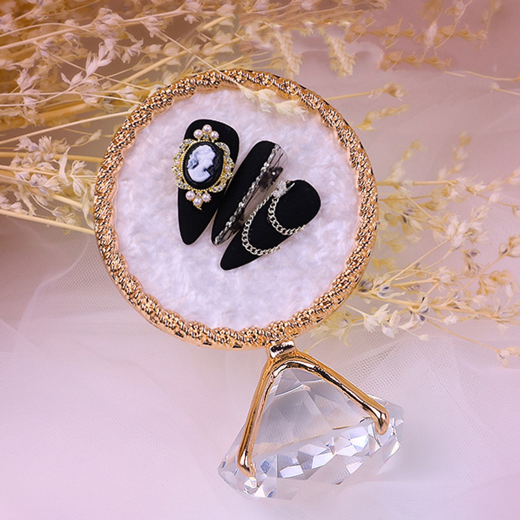 Son Môi Màu Xanh Lá Cây Trang Điểm Xinh Xắn❀Giá Đỡ Trưng Bày Móng Tay Giả Bằng Nhựa Resin Đa Năng Chuyên Nghiệp