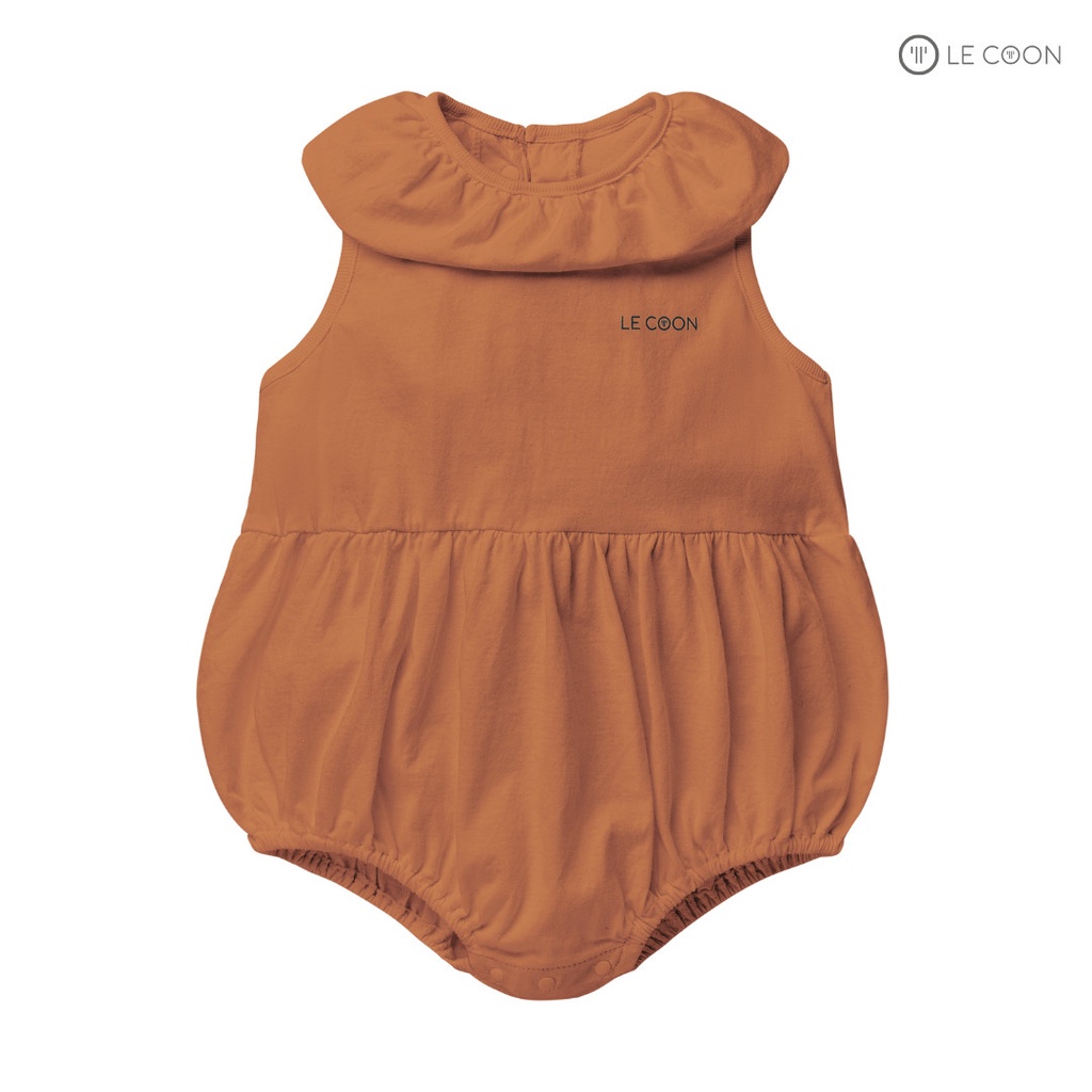 Le coon LC0876 Romper cổ bèo không tay cho bé gái Lecoon SS2022