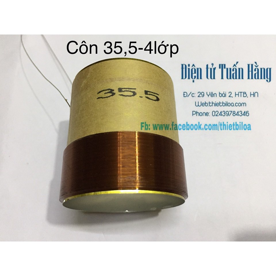 Côn loa bass 35.5 4 lớp