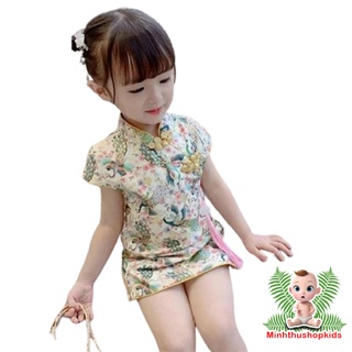 Freeship50k-qate 266 - áo tét cổ tầu bé trai / bé gái form lớn 8-20kg