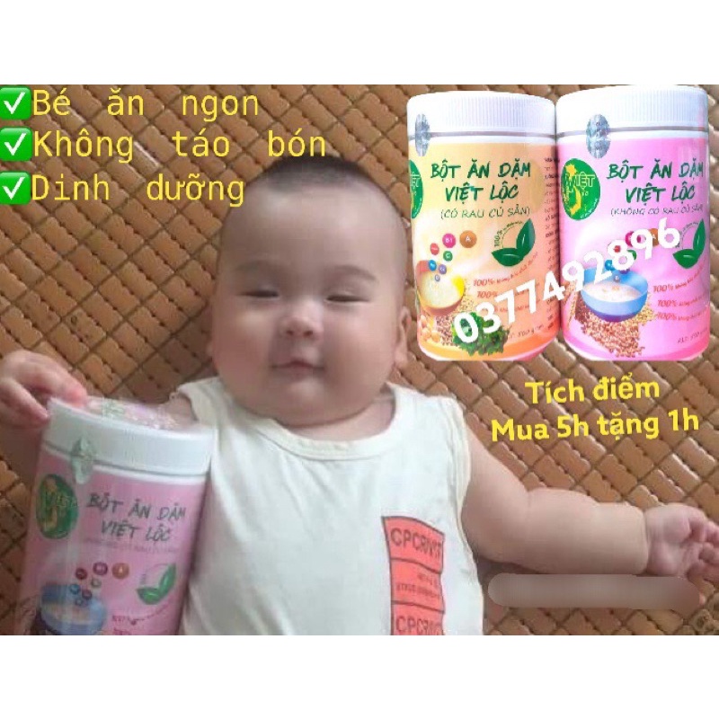 [Mã 1511FMCGSALE giảm 100K đơn 500K] Bột ăn dặm việt lộc🧡Freeship🧡dinh dưỡng, an toàn