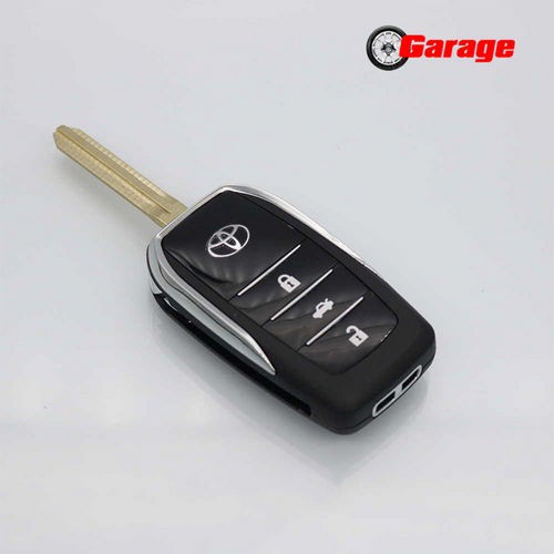 Vỏ độ chìa khoá Toyota  Vỏ chìa khoá Toyota Yago, Innova, Altis 3 nút mẫu gập sang đời cao