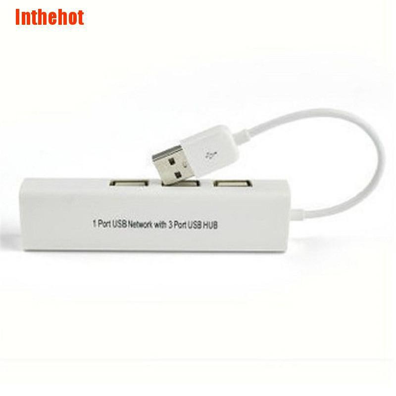 Bộ chuyển đổi 3 cổng USB 2.0 sang Lan/Rj45 Ethernet tiện lợi | BigBuy360 - bigbuy360.vn