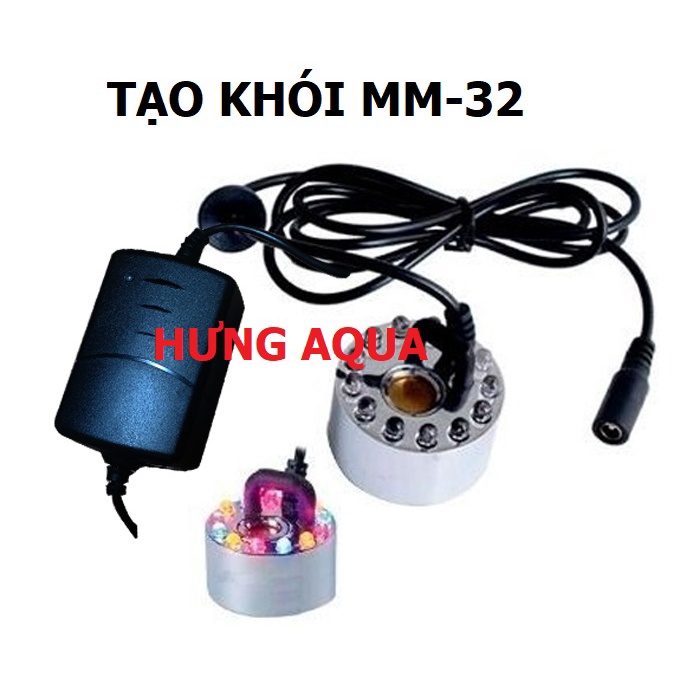 Máy tạo khói - máy tạo sương mù cho hồ bán cạn, hòn non bộ, tiểu cảnh có đèn led đổi màu