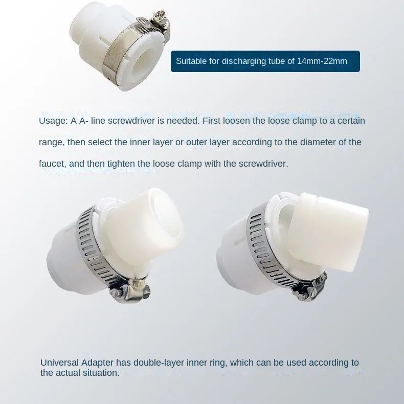 Đầu Nối Vòi Nước 4 Điểm Kết Nối Nhanh Đa Năng Đường Kính 20mm 22mm