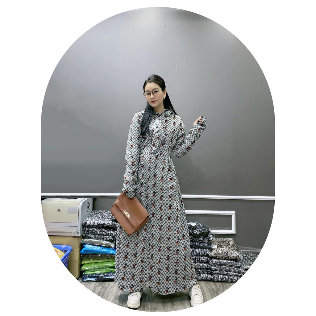 SẴN Áo chống nắng nữ toàn thân vải Umi dáng xòe không xẻ sau che kín chân thoáng mát mẫu mới 2021 | BigBuy360 - bigbuy360.vn