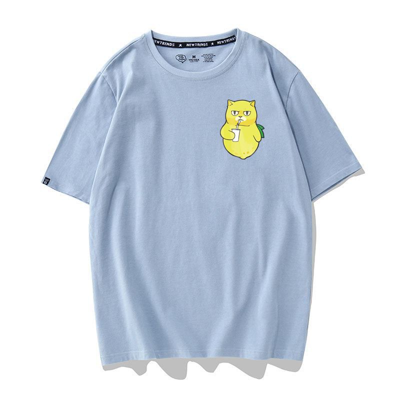 [Hàng Xịn, Gía Tốt] Áo Phông Thun Mèo Trái Cam Mini Nam Nữ - Unisex - Cotton - Mã AT016