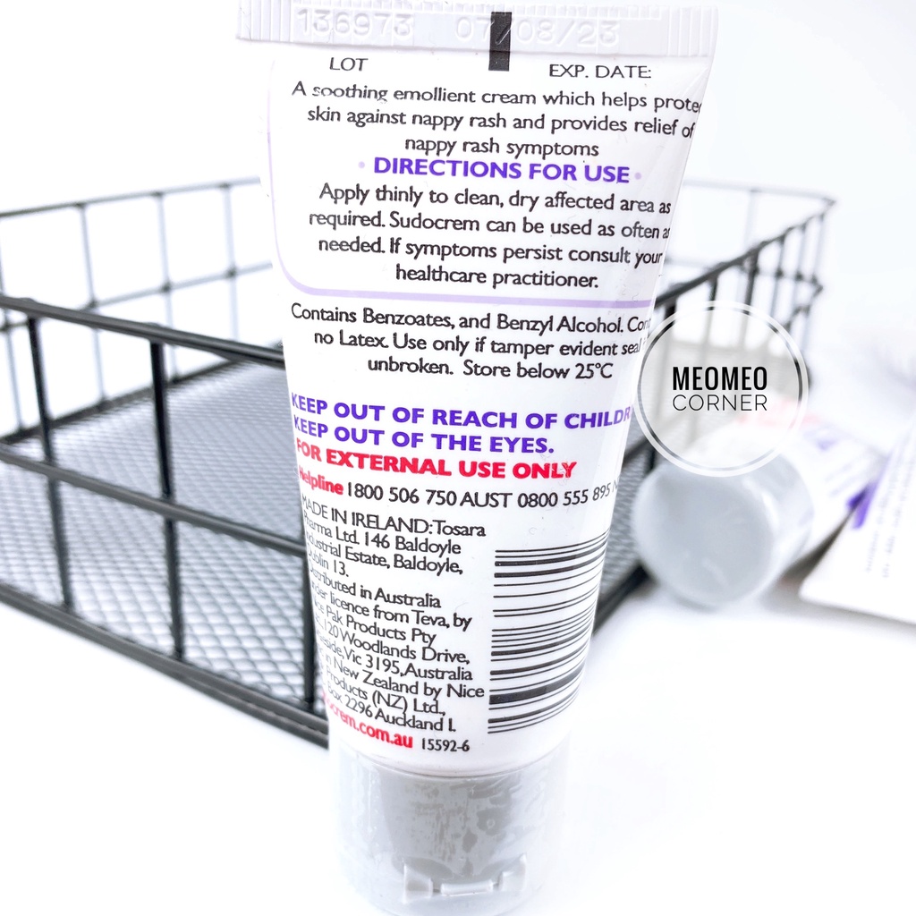 Kem chống hăm, chàm cho bé Sudocrem 30g & 125g Úc