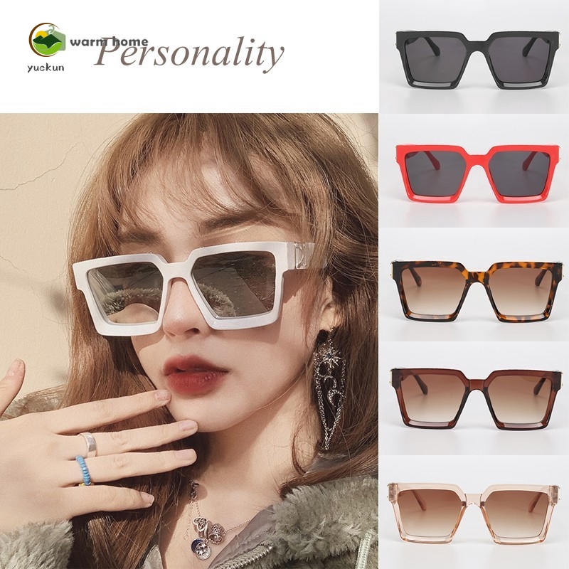 【YUKV】Kính Mát Chống Tia Uv400 Phong Cách Retro