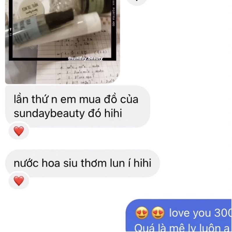 Nước hoa mini hương Roise handmade Sunday beauty