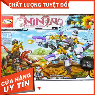 [HOT]Lego NinjaGo Ráp Robo Ninja Rồng , Khủng Long ( 235 Mảnh )-Hàng Có Sẵn