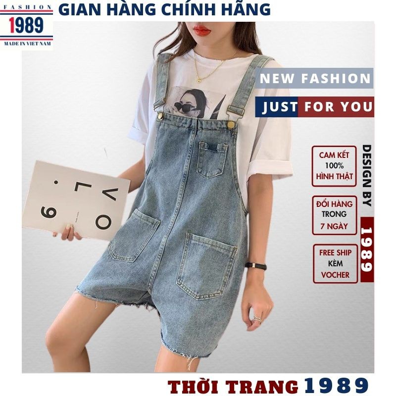 (KÈM QUÀ TẶNG +VIDEO) yếm bò nữ 🌺yếm quần katun hàn quốc dáng kute ulzzang đẹp trẻ chung năng động kute ,TIỆM 1989 | BigBuy360 - bigbuy360.vn