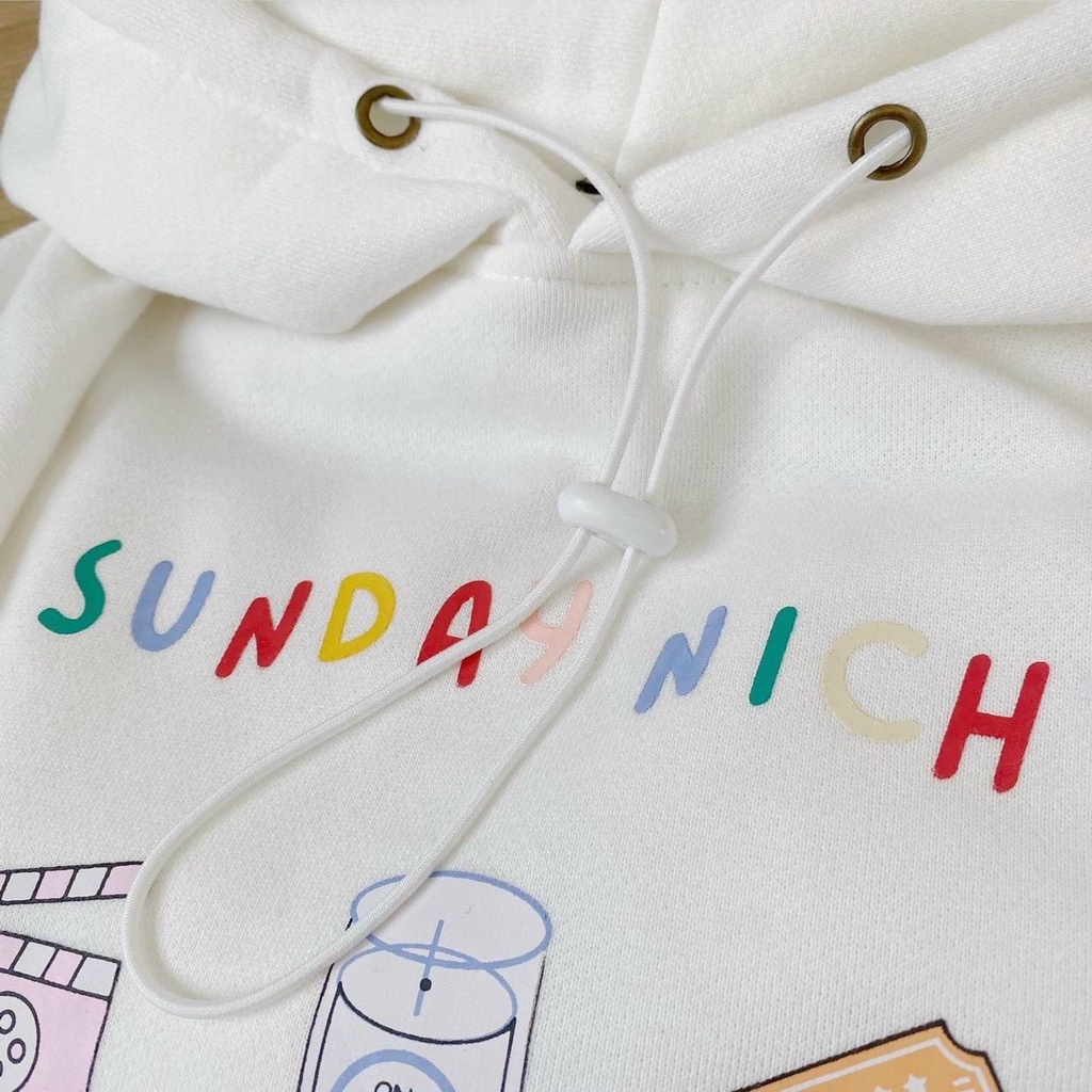 ÁO HOODIE NỮ FORM RỘNG SUNDAYNICH SIÊU CUTE
