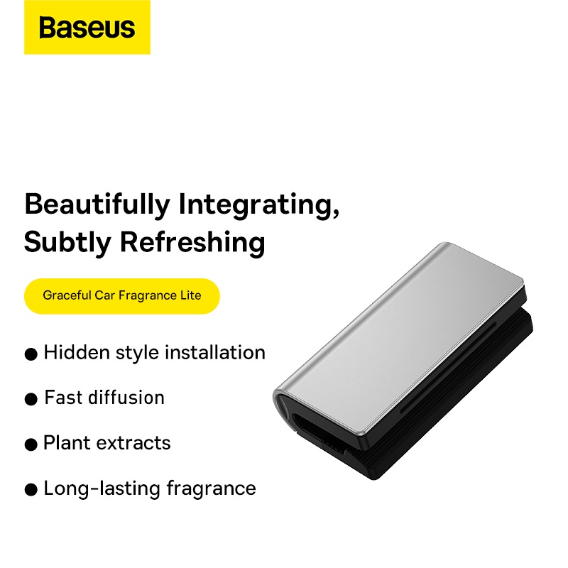Kẹp khuếch tán nước hoa trên xe hơi Baseus chất liệu kim loại