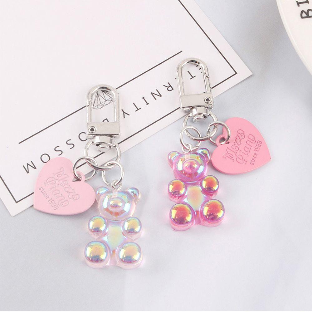 Móc Khóa Hình Gấu Nhiều Màu Sắc Dễ Thương