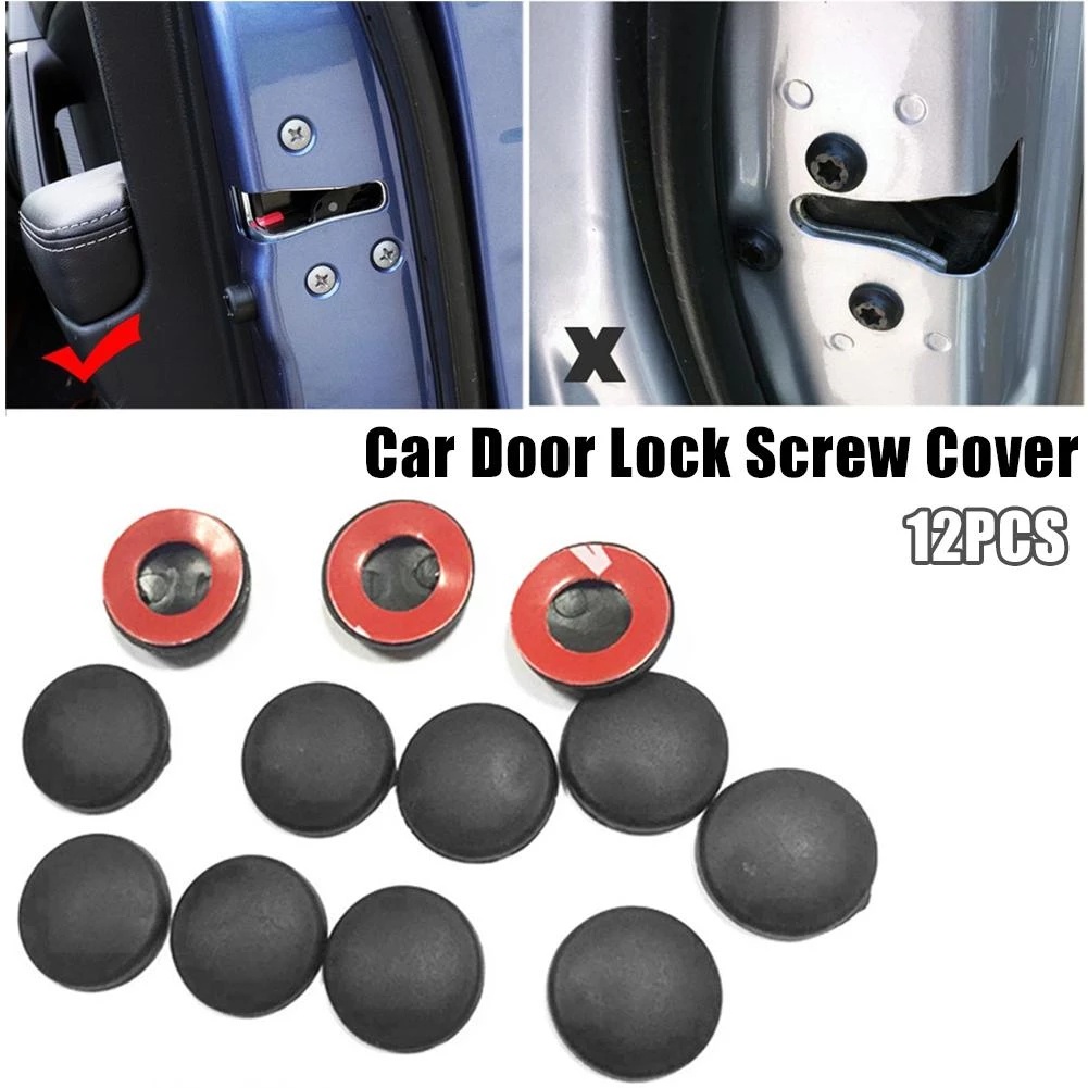 Bộ 12 Nắp Ốc Vít Chống Gỉ Chống Rỉ Chống Nước Cho Cửa Xe Hơi