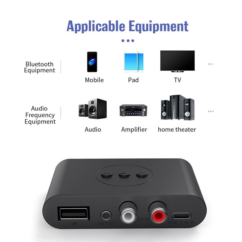 Thiết Bị Thu Bluetooth B21 Tích Hợp NFC Cho Loa Và Amply Hỗ Trợ Cổng 3.5mm, AV, USB
