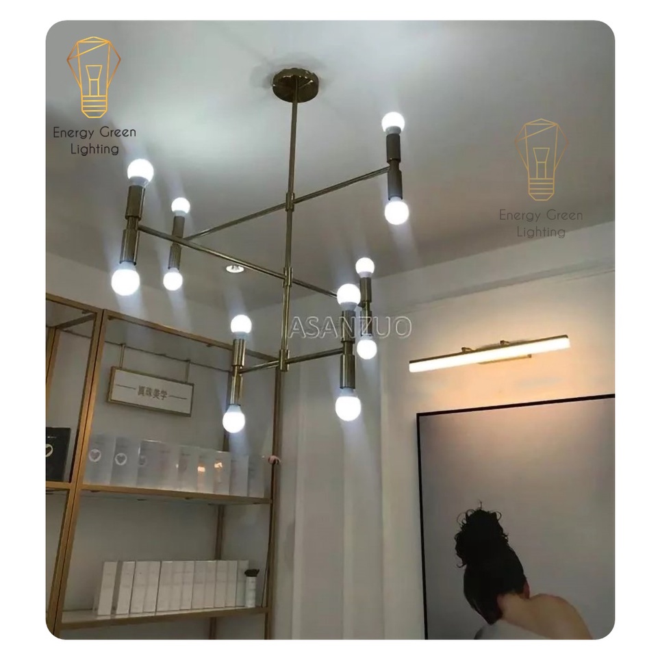 Đèn thả chùm Energy Green Lighting decor phong cách châu Âu - TN832 - Đã Bao Gồm 12 Bóng Led 3w
