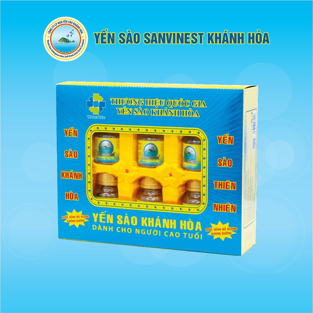 Nước Yến sào Sanvinest Khánh Hòa dành cho người cao tuổi đóng lọ 70ml