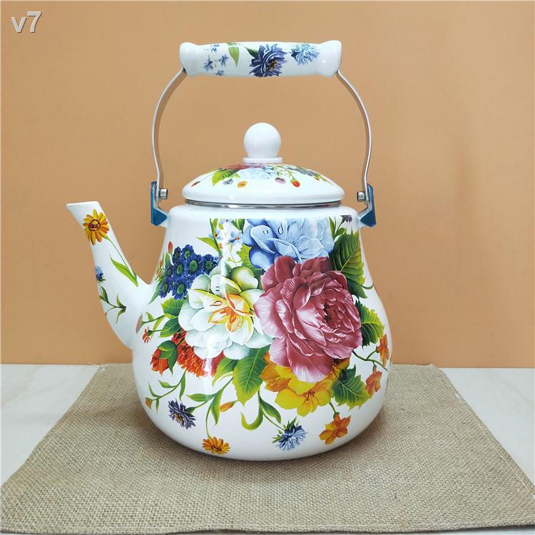 LQ Dung tích lớn tráng men dày ấm đun nước trà sữa đáy phẳng bếp từ đa năng mát