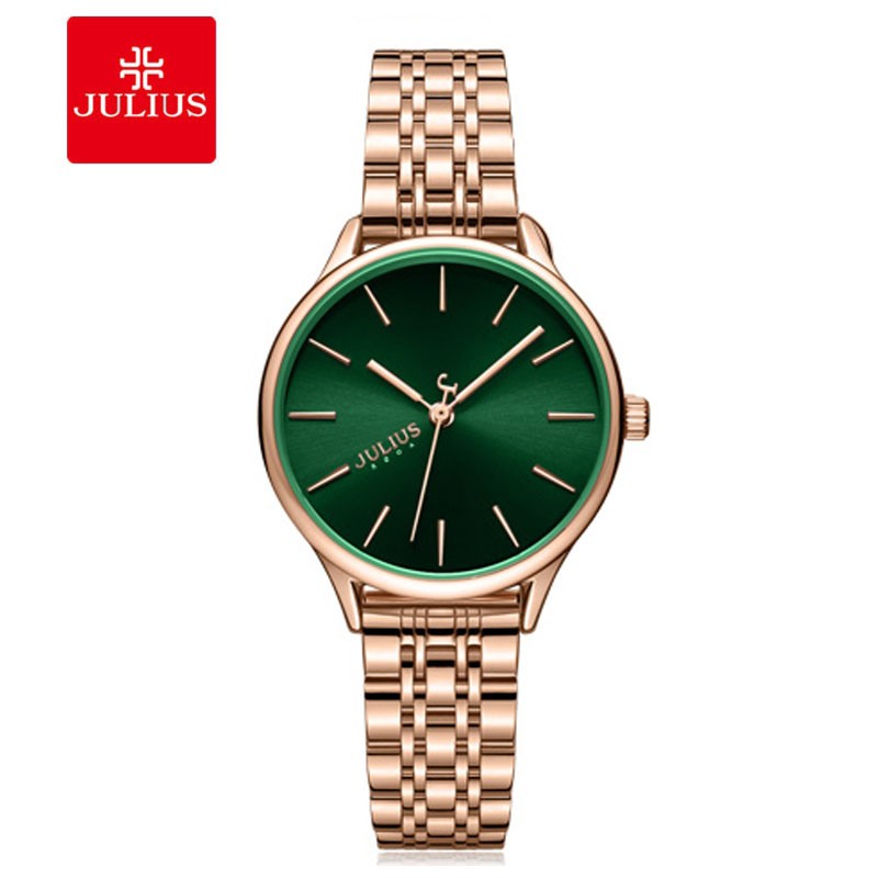 Đồng hồ nữ Julius JA-1298 dây thép 4 màu thời thượng
