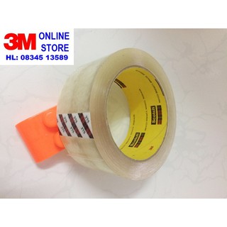 Băng keo dán thùng Scotch 375 màu trong, 48 mm x 50 m