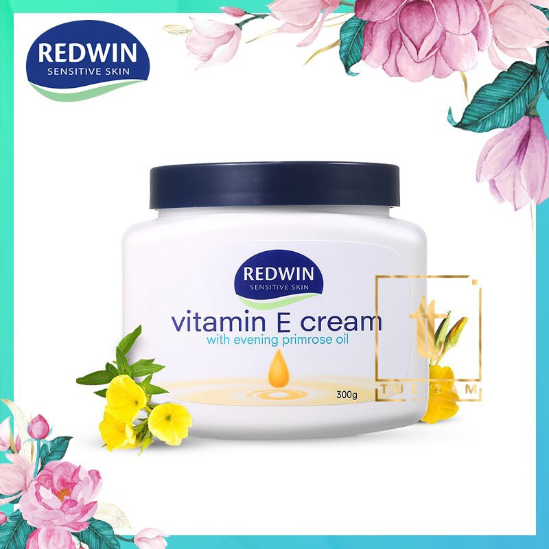 Kem dưỡng da Redwin, Úc (300g) vitamin E và tinh dầu hoa anh thảo giúp da mềm mịn, sáng bóng, căng mịn cho mọi lứa tuổi
