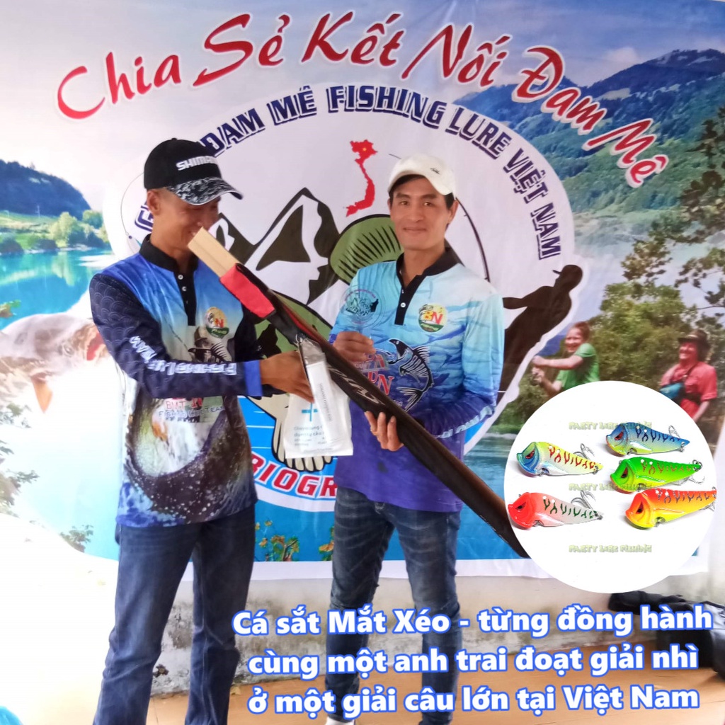 Mồi câu lure Cá Sắt Mắt Xéo , mồi câu cá lóc, chẽm, măng....