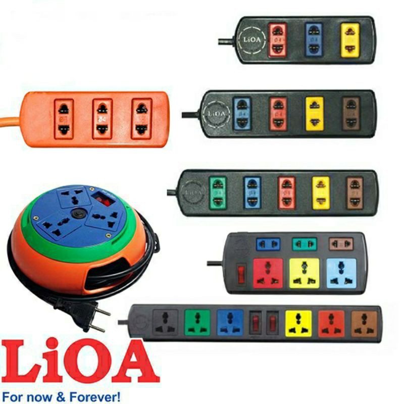 Ổ cắm điện LIOA, có công tắc, dây 3m/5m