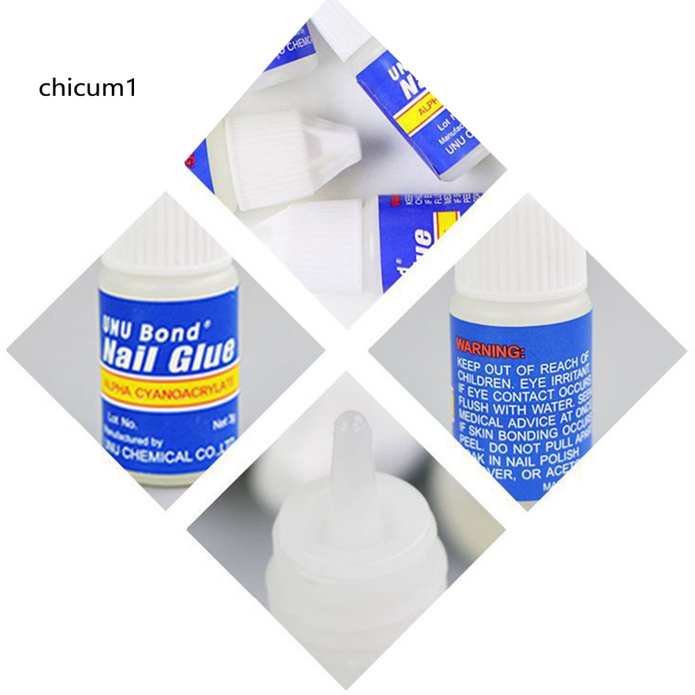 [Hàng mới về] Keo dán móng giả trong suốt đính đá long lanh dễ sử dụng 3g