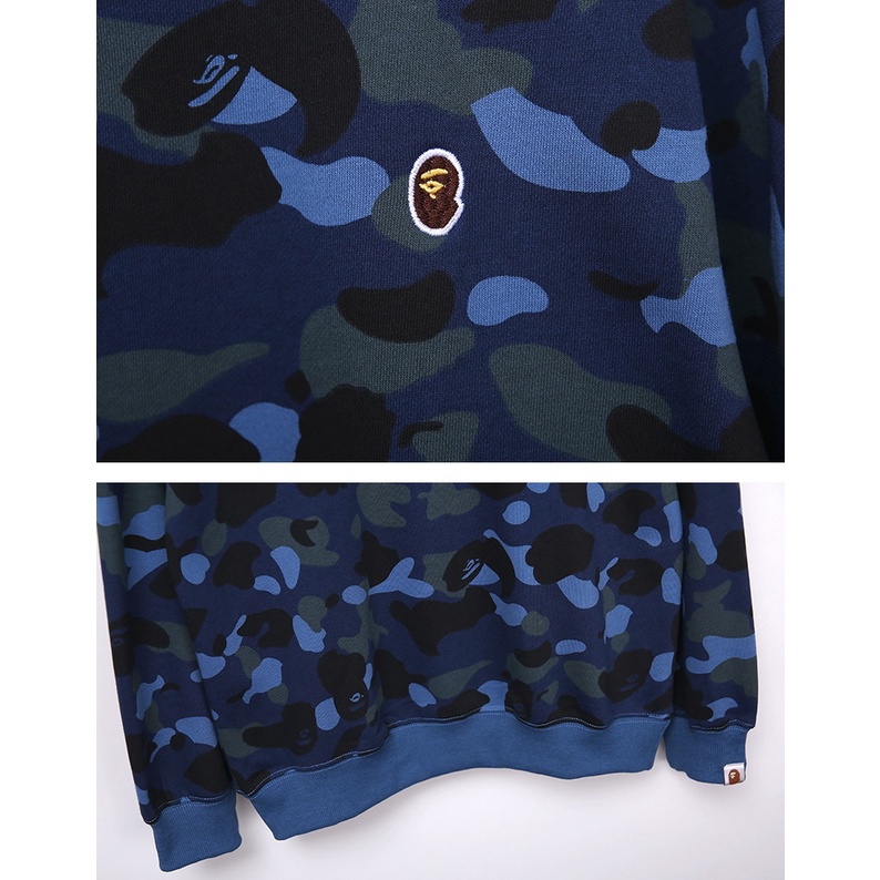 Áo Sweater A Bathing Ape Camo, Sweater Bape 4 màu Camo, Chất liệu Cotton Nỉ da cá BapeVN